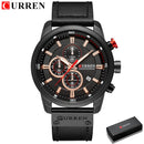 CURREN, relojes de cuarzo con fecha a la moda para hombre, reloj de lujo para hombre, cronógrafo, reloj de pulsera deportivo para hombre, reloj Hodinky Masculino