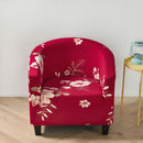 Club Chair Cover Stretch Tub Chair Slipcover Printed Sofa Cover Spandex Couch Covers for Bar Study Counter Living Room