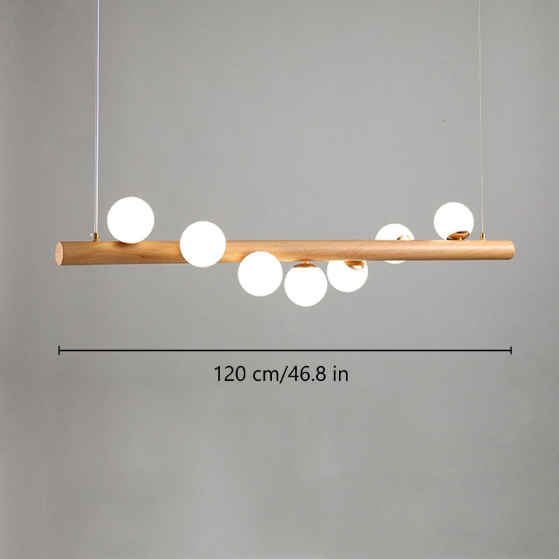 Restaurant Light Lamp Hanging Lamps Lights For Dining Room Nordic Wood Modern Pendant Light Dining kitchen Island Lighting