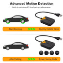 Deelife TPMS Android Sistema de control de presión de neumáticos Neumático de repuesto Sensor externo interno para radio de coche Reproductor de DVD USB TMPS
