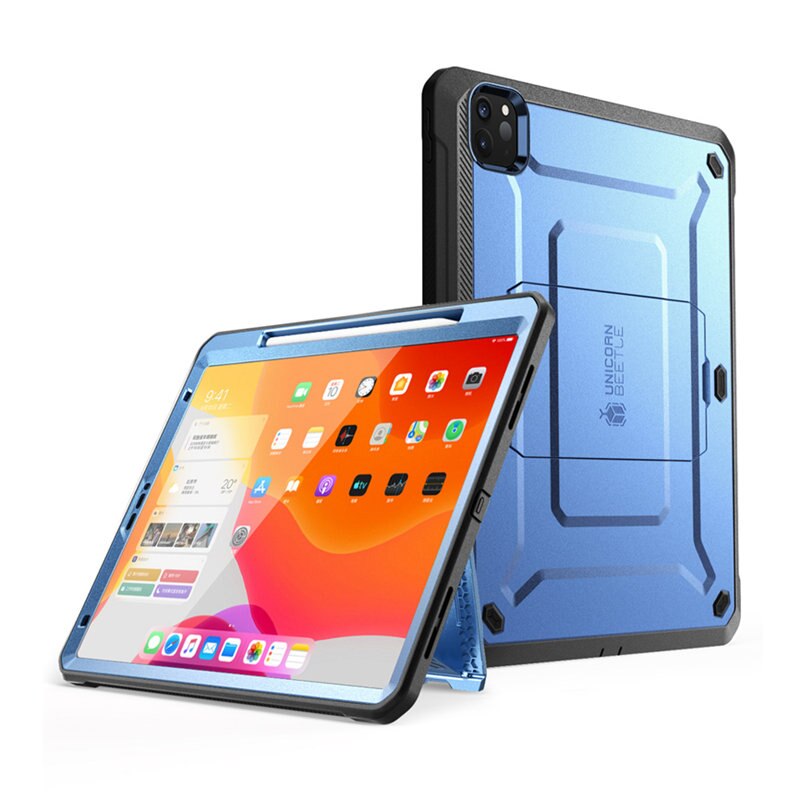 For iPad Pro 12.9 Case (2020) SUPCASE UB Pro Support Apple Pencil Charging with Built-in Screen Protector Full-Body Rugged Cover