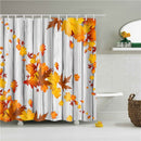 Floral Bamboo Dandelion Maple Leaf Flower Fabric Waterproof Polyester Shower Curtains Bathroom Curtain Bath Accessory Printing