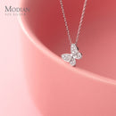 Modian 2020 nuevo 925 plata esterlina brillante circón mariposa bailando pequeño Mini colgante para mujeres joyería fina regalo de cumpleaños
