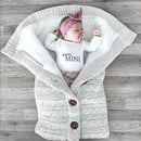 Autumn and Winter Stroller Baby Sleeping Bag Outdoor Button Baby Knitted Sleeping Bag Wool Brushed and Thick Baby&