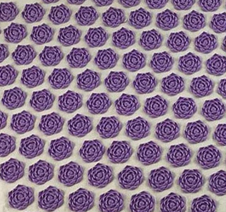 Colchoneta o almohada de acupresión de lino orgánico o juego de colchoneta de meditación de yoga aumenta el flujo sanguíneo alivio del dolor de cuello y espalda