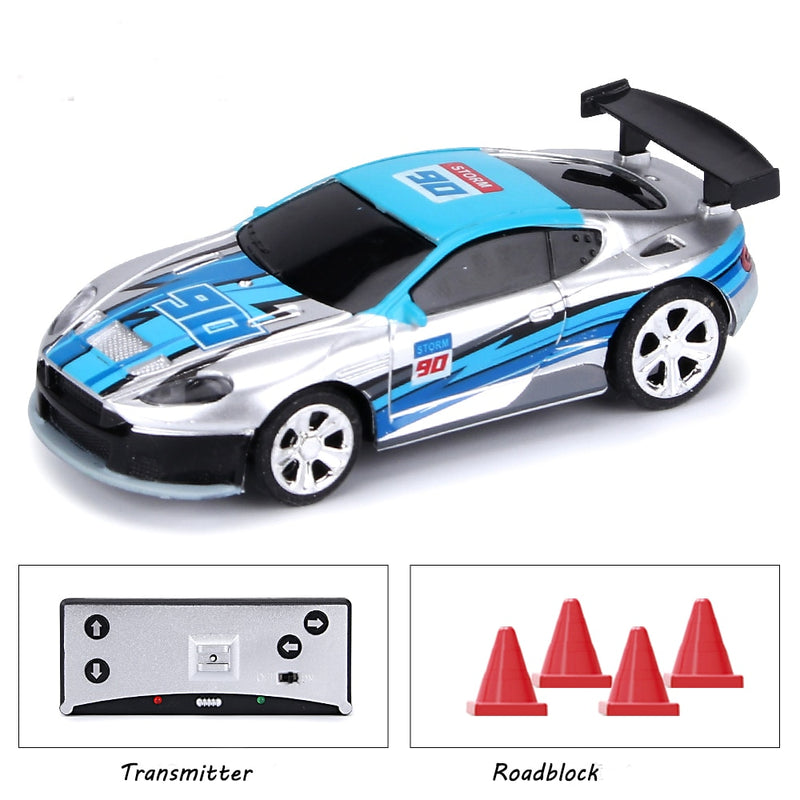 1:58 Remote Control MINI RC Car Battery Operated Racing Car PVC Cans Pack Machine Drift-Buggy Bluetooth radio Controlled Toy Kid