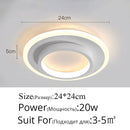 Modern LED Ceiling Lights Round Square Lighting For Bedroom Kitchen Aisle Corridor Indoor Lamps Fixtures Lustres Lampadari Dero