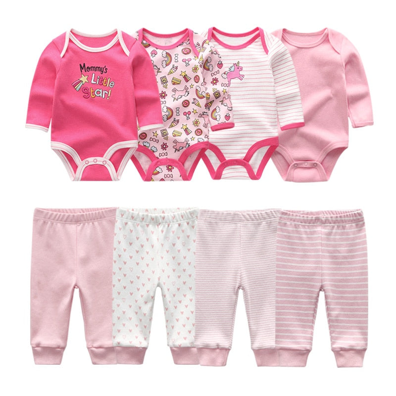 2022 Baumwolle Baby Mädchen Kleidung Bodysuits + Hosen Baby Sets Neugeborene Kleidung Sets Herbst Winter Baby Boy Kleidung Roupa de bebe