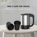LEEWONG Mini Electric Kettle Multi-Function Travel Portable Boiler Stew Tea Porridge Soup Water 0.5L