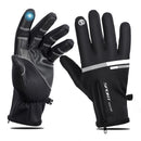 Guantes WEST BIKING para pantalla táctil de bicicleta, guantes térmicos de invierno a prueba de viento cálidos para dedos completos para ciclismo, guantes impermeables para bicicleta para hombre