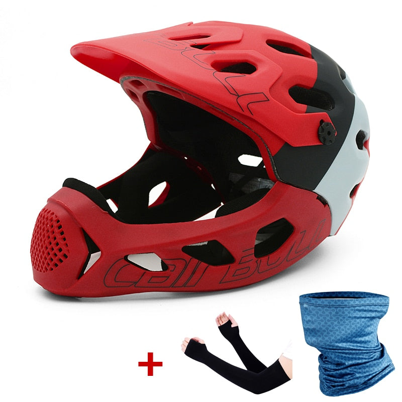 Casco de bicicleta Cairbull para hombre y mujer, casco de ciclismo de montaña MTB de cara completa en molde, gorras para casco de bicicleta deportiva de seguridad para carreras todoterreno