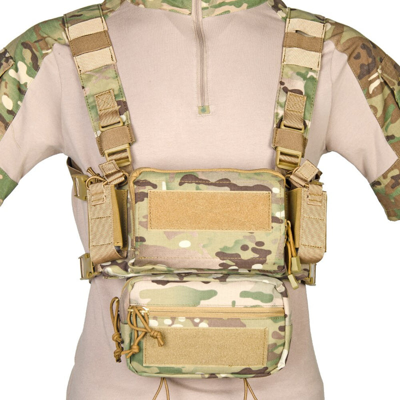 Tactical Micro Chest Rig Modular H Harness D3CR Paquete divertido SACK Pouch Chaleco de combate 5.56 Mag Airsoft