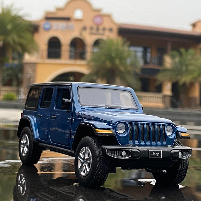 1:32 Jeeps Wrangler Rubicon Alloy Car Model Diecast &amp; Toy Metal Off-road Vehicles Car Model Simulation Sound and Light Kids Gift