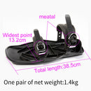 COPOZZ Winter Ski Skates Mini Portable Snow Shoes Adjustable Bindings Snow The Short Outdoor Travel Skiboard shoes