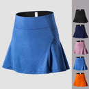 Women's Short Skirt with Pockets High Waist Dress Skirt Shorts Underpants for Badminton Tennis Sports Uniform Girl's Golf Wear