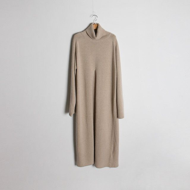Women Designer Turtleneck Split Sweater Dress Ladies Long Sleeve Solid Straight Loose Knitted Maxi Dresses Winter vestido
