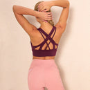 Women Sports Bra Running Yoga Brassiere Workout Gym Fitness Underwear Bralette Top Push Up Plus Size Beauty Back Workout Bra