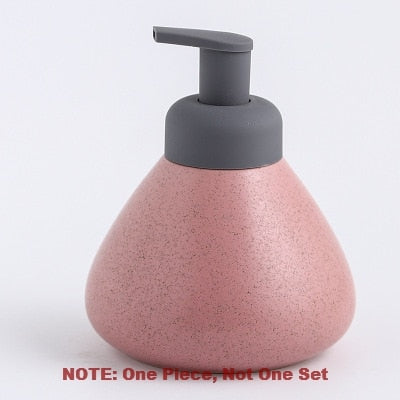 Nordic Soap Dispenser Ceramic Shower Gel Bottling Foam Emulsion Press Bottles Hand Liquid Soap Hotel Toilet Bathroom Accessories