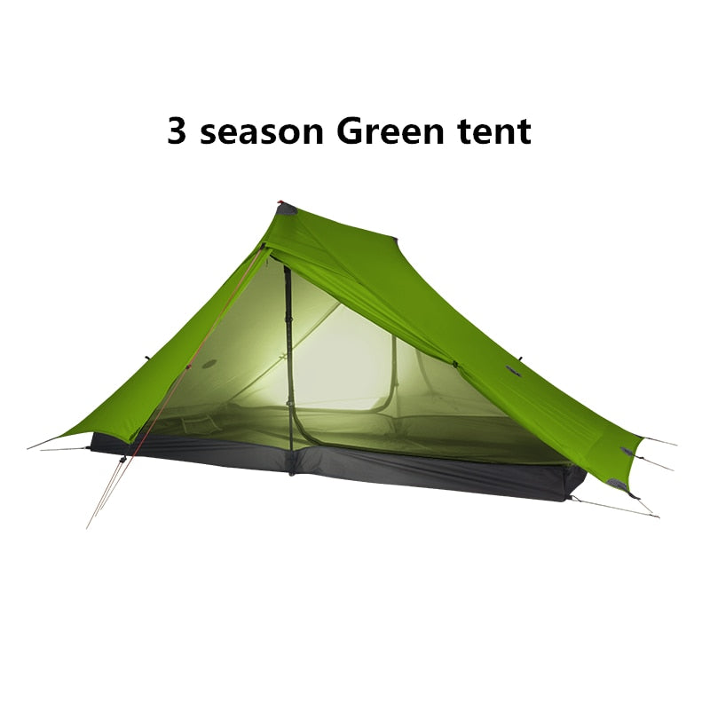 3F UL GEAR LanShan 2 pro 2-Personen-Ultraleicht-Campingzelt für den Außenbereich, 3 Jahreszeiten, professionelles 20D-Nylon, beidseitiges Silikonzelt