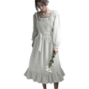 2022 New Retro Medieval Cotton Linen Cooking Kitchen Aprons For Woman Dress Flower Shop Smock Hairdresser Bib Garden Overall