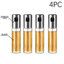 Botella de vinagre de aceite para hornear en la cocina, boquilla de acero inoxidable, botella de aceite de vidrio, barbacoa, botes de salsa, parrilla, rociador, herramienta de cocina