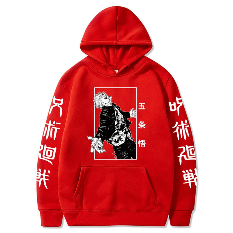 2021 sudaderas con capucha de Anime japonés Jujutsu Kaisen Satoru Gojo sudaderas con capucha gráficas para hombre