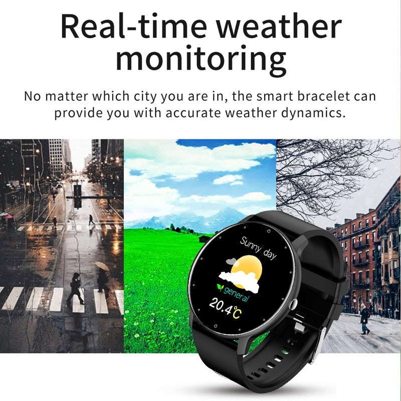 LIGE 2022 nuevo reloj inteligente para hombre con pantalla completamente táctil, reloj deportivo para Fitness IP67, resistente al agua, Bluetooth para Android ios, reloj inteligente para hombre + caja