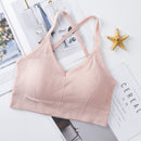 Frauen Cross Strap Sport-BH Push-Up Sport-BH Top Yoga Gym Crop Top Büstenhalter Femme Fitness Top Sport Bh Atmungsaktiver BH