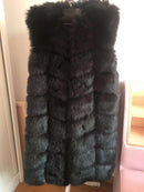 Faux Fur Coat Winter Women 2022 Fashion Casual Warm Slim Sleeveless Long Faux Fox Fur Vest Winter Pockets Jacket Women 5XL