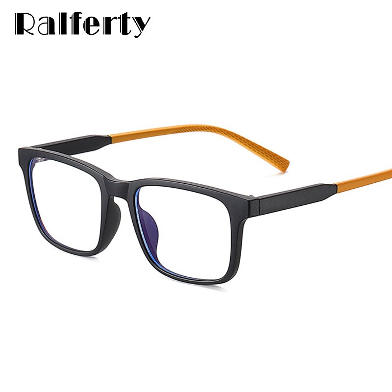 Ralferty, gafas de luz azul para niños, montura de gafas graduadas ópticas protectoras para niños, monturas de gafas TR cuadradas a la moda