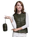 Autumn Duck Down Vest Women's Short Jacket Sleeveless Portable Puffer Vest Coat Female 2021 New Winter Student Waistcoat