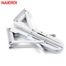 NAIERDI 2PCS Folding Angle Bracket 8-20 Inch Triangle Shelf Heavy Support Adjustable Wall Mounted Bench Table Furniture Hardware