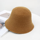 2020 Panamá cálido invierno sombrero de cubo para mujer para adolescentes sombrero de lana de fieltro para niña otoño e invierno moda piel negro gorra de hip hop