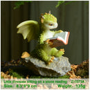 Everyday Collection Miniature Fairy Garden and Terrarium Mini Dragon Rex The Green Dragon Collectible Fantasy Figurine