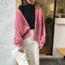Hirsionsan Elegant Long Sleeve Mohair Sweater Women 2020 New Single-Breasted Female Short Cardigan Soft Flexible Knitted Outwear