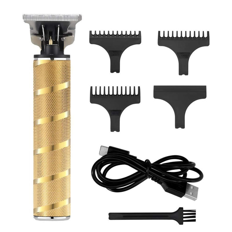 Suttik 700AL USB LCD recortadora de pelo eléctrica maquinilla de afeitar para barba sin cable exquisito grabado peluquero herramienta de corte de peinado