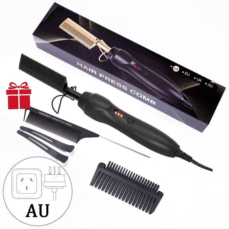 Alileader Cheaper Flat Iron Hair Straightener Electronic Hot Comb Hair Straightening Irons Ceramic Salon Hair Straightner