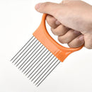 Multi-purpose Onion Cutter Stainless Steel Plastic Vegetable Slicer Tomato Cutter Metal Meat Needle Kitchen Accessories Gadgets