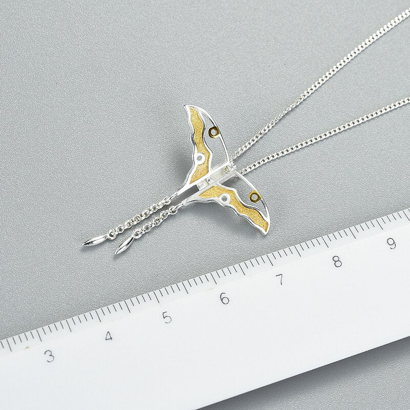 Lotus Fun Real 925 Sterling Silver Natural Creative Handmade Fine Jewelry Hollow Butterfly Kite Pendant without Necklace