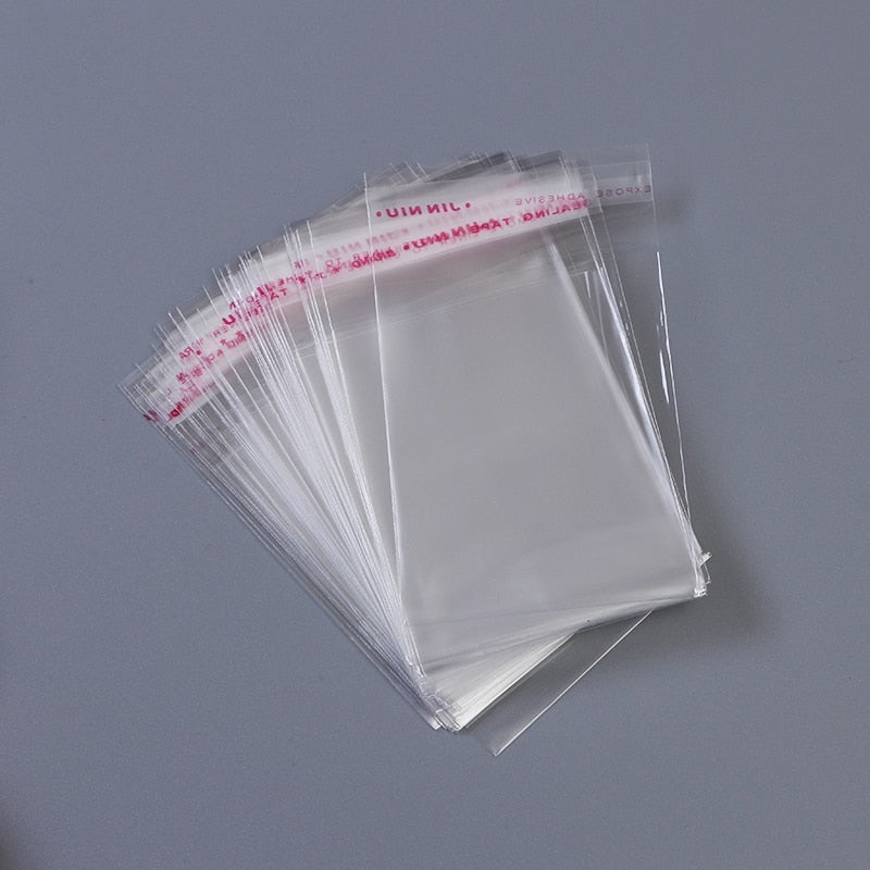 Bolsa autoadhesiva de plástico transparente, bolsas pequeñas autosellantes para bolígrafo, joyería, embalaje de dulces, bolsa de embalaje de galletas de regalo que se puede volver a sellar