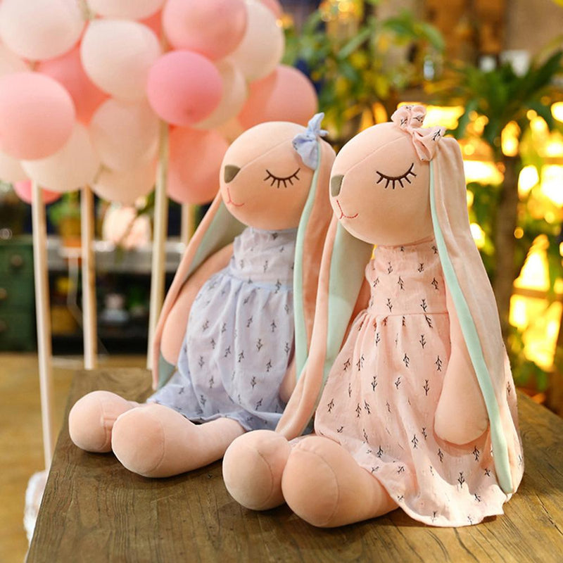 Kawaii Rabbit Plush Toys Cartoon Long Ear Bunny Doll For Children Soft Plush Stuffed Animal Appease Sleeping Toy Home Decoration