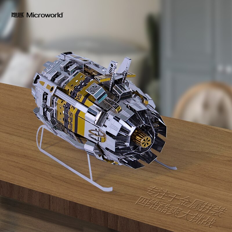 Microworld 2019 model 3D metal puzzle Power Engine machine Model DIY Laser Cutting Jigsaw Model gift For adults and kids Toys