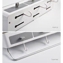 Punch-free Bathroom Organizer Rack Shampoo Cosmetic Storage Rack Bath kitchen Towel Holder Household Items Bathroom Accessories