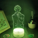Anime Jujutsu Kaisen figura Inumaki Toge 3D LED Lava lámparas RGB luces de noche decoración de mesa de dormitorio cumpleaños Manga regalos para amigos