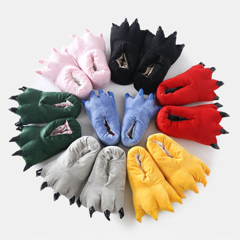 Cartoon Slippers Animal Claw Kigurumis Onesies Pajama Shoes Kid Adult Kawaii Funny Paws Casual Cosplay Prop Party Wear