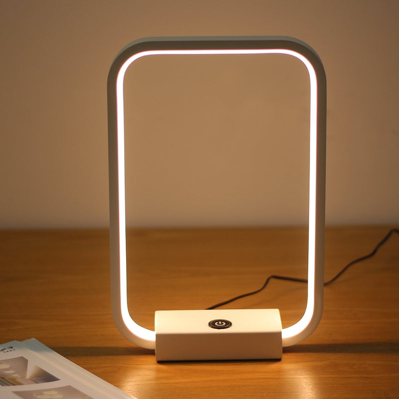 Lámpara de mesa LED moderna, lámpara de escritorio regulable táctil para decoración de dormitorio, lámpara de noche, lámparas de mesa, puerto de carga USB, luces nocturnas