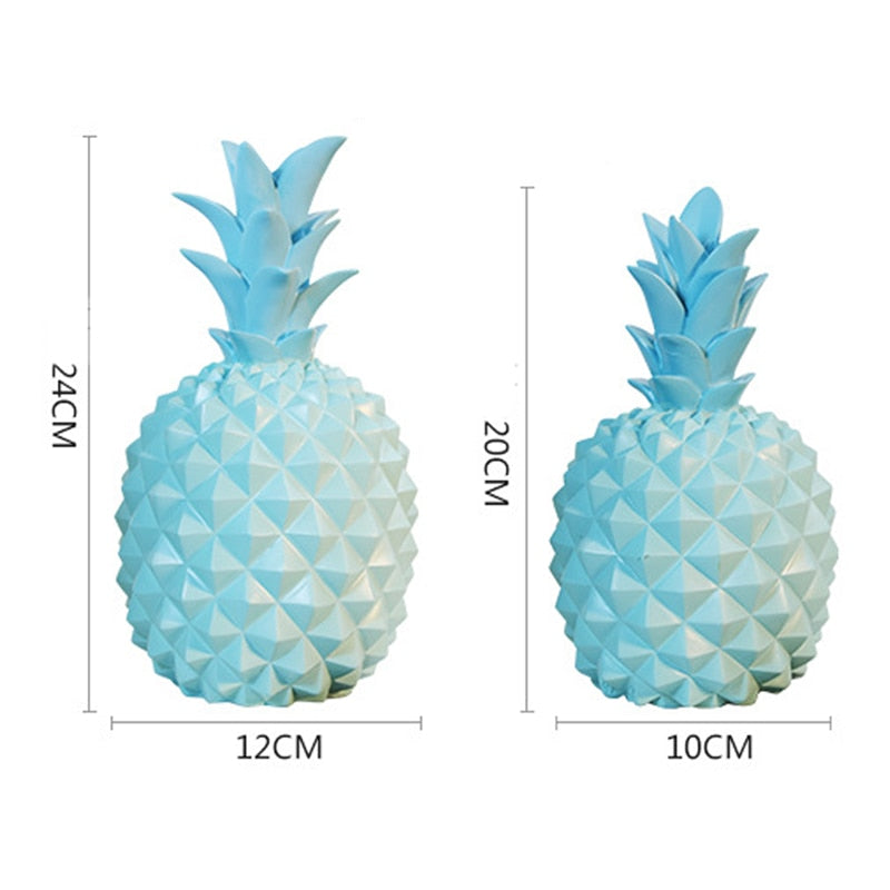 Fashion Ananas Statue Home Decoration Accessories Abstract Sculpture Desk Decor Coin Storage Box Living Room Decorative Statues