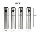 Botella de vinagre de aceite para hornear en la cocina, boquilla de acero inoxidable, botella de aceite de vidrio, barbacoa, botes de salsa, parrilla, rociador, herramienta de cocina