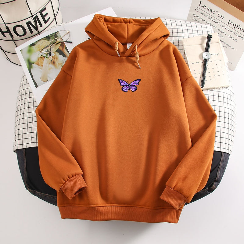 Womens Sweatshirts Hoody Butterfly HOODIE NEW 2020 Student&