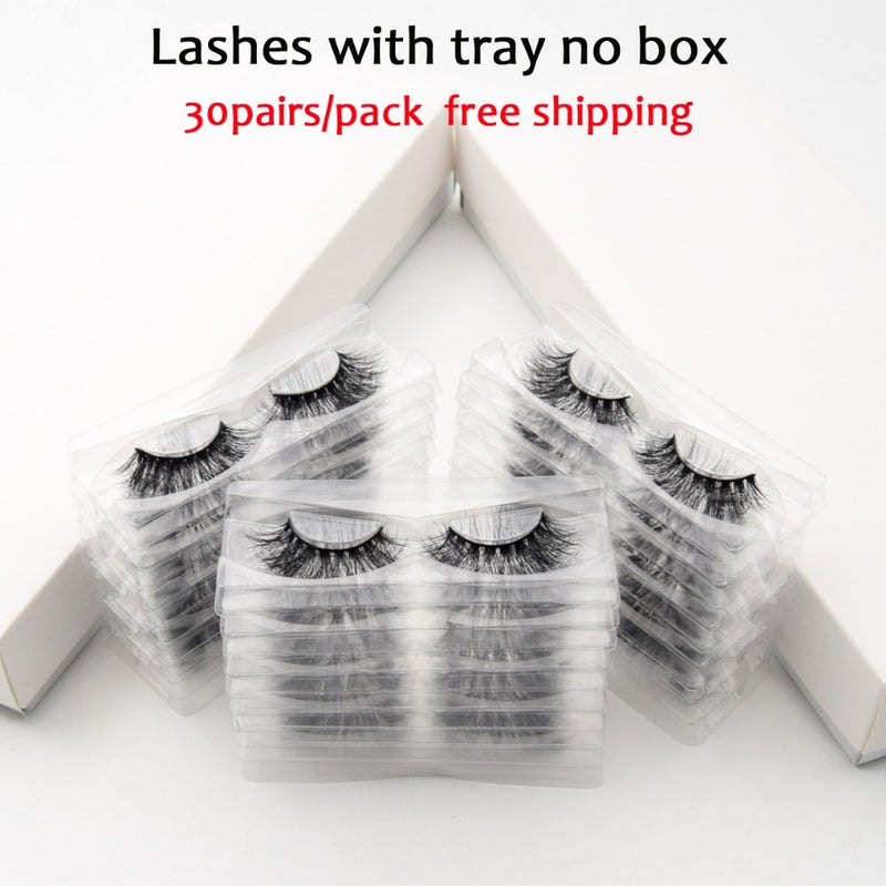 30 Paar/Pack Visofree Lashes 3D-Nerzwimpern Full Strip Lashes Handmade Premium Nerzhaar Mehrzweck-Falsche Wimpern Make-up